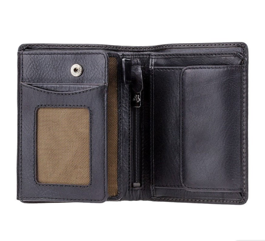 Lucca - Cash & Coin Wallet - Black