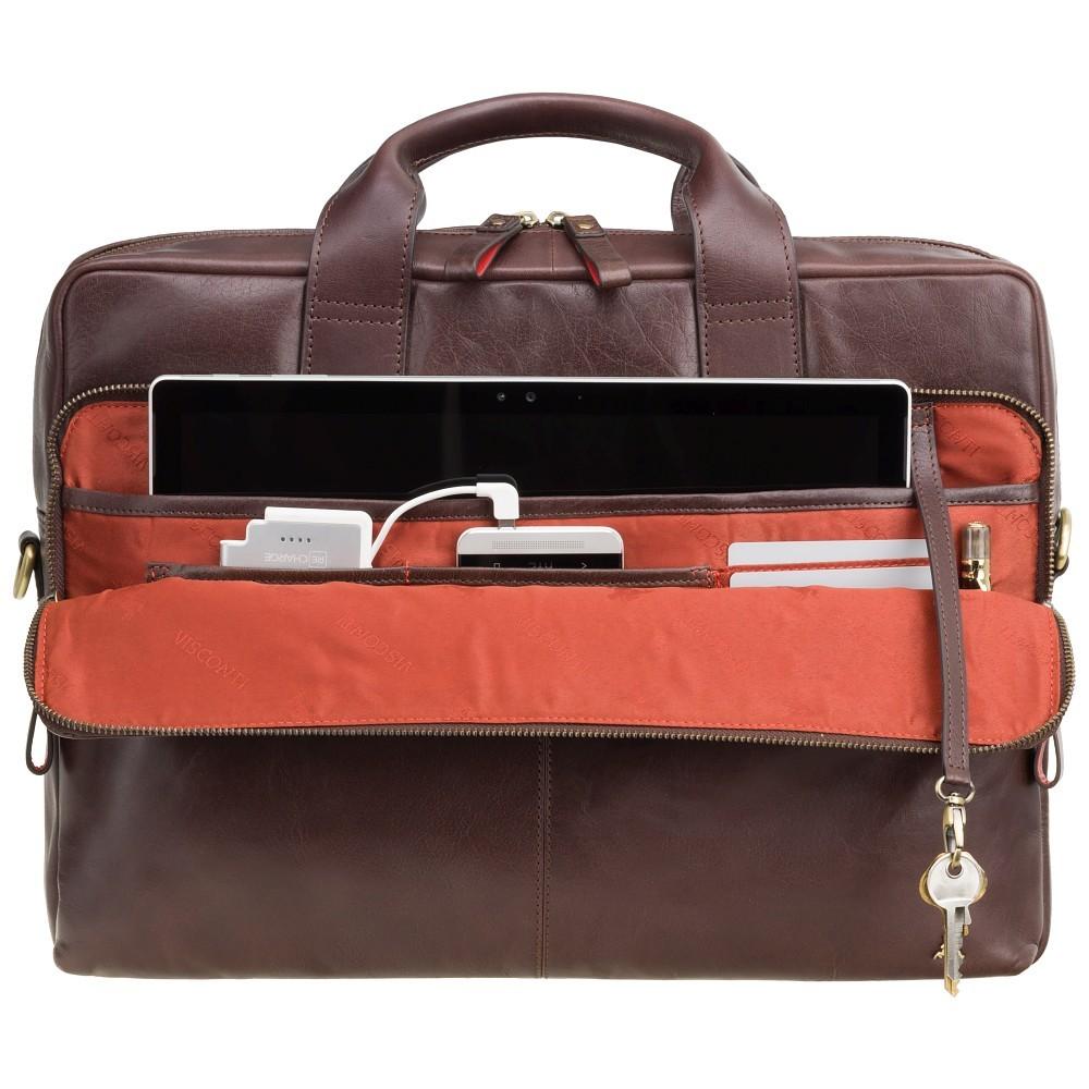 Hugo 15" Laptop Bag - Merlin Brown