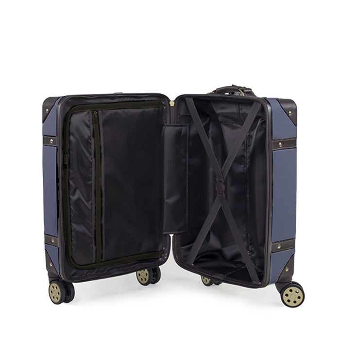 Rock Vintage Spinner Medium Suitcase 67cm - Navy