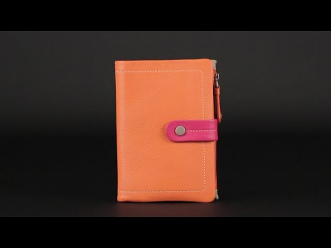 Visconti Malabu Cash & Coin Purse - Orange Multi