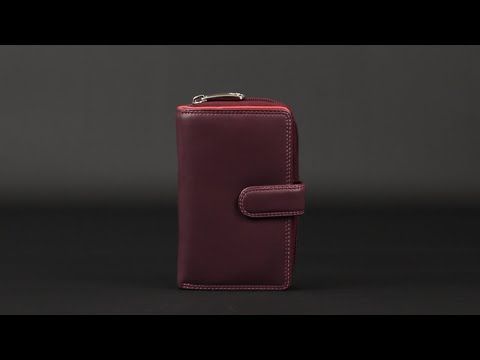 Visconti Carmelo Cash & Coin Purse - Plum Multi